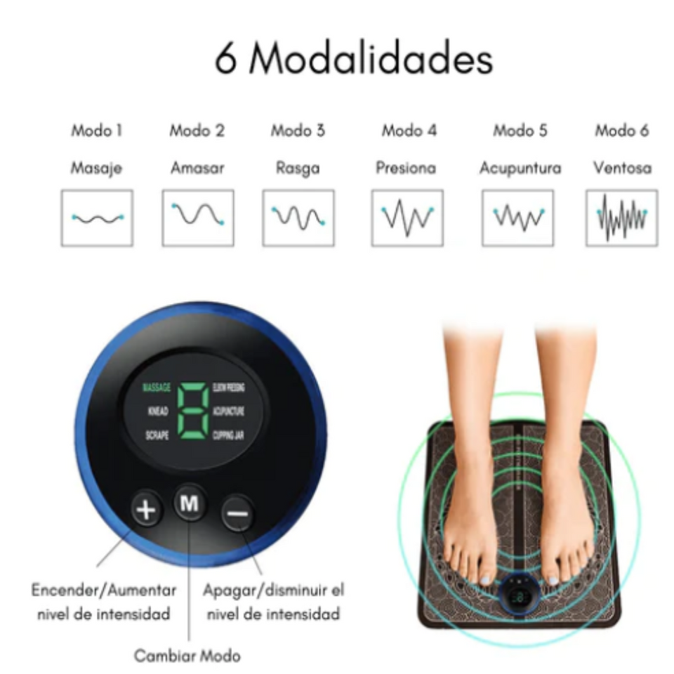 MASAJEADOR DE PIE ELÉCTRICO