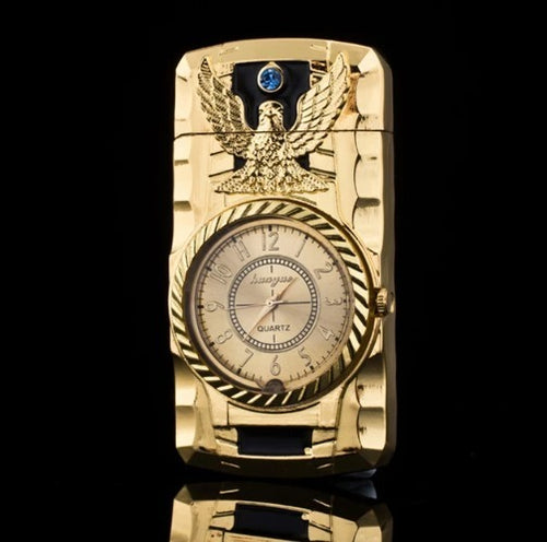 ENCENDEDOR CON RELOJ ELEGANTE DE AGUILA DE LA SUERTE🔥